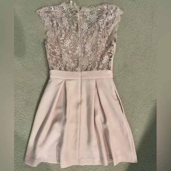 Brand New BCBGeneration Pink Lace-inset Fit & Flare Dress - Picture 5 of 12